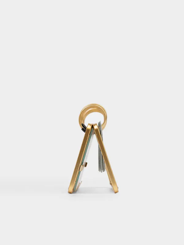 Календарь настольный, 18х13 см, на кольцах, металл, золотистый, Twist gold, image-5