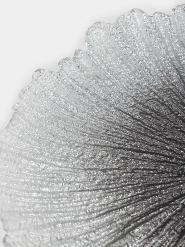 Блюдо, 34х2 см, стекло Р, серебристо-серый градиент, Verge gradient, image-3