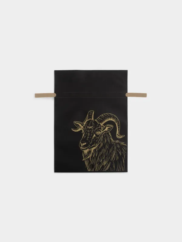 Мешок подарочный, 40х56 см, с завязками, Козел, Ardent goat, image-0