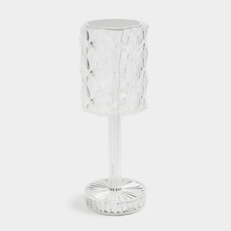 Светильник сенсорный, 26 см, беспроводной, на ножке, пластик/сталь, Ромб, Rhomb