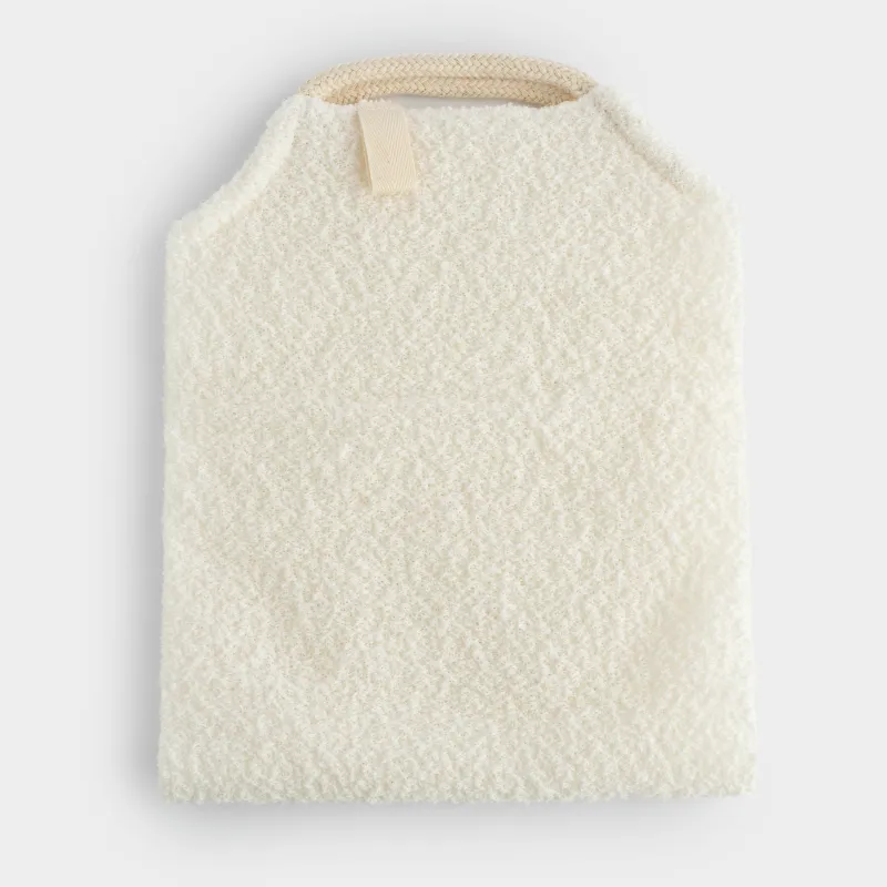 Мочалка-лента для мытья тела, 45х19 см, отшелушивающая, полиэстер/нейлон, молочная, Unique spa, image-1