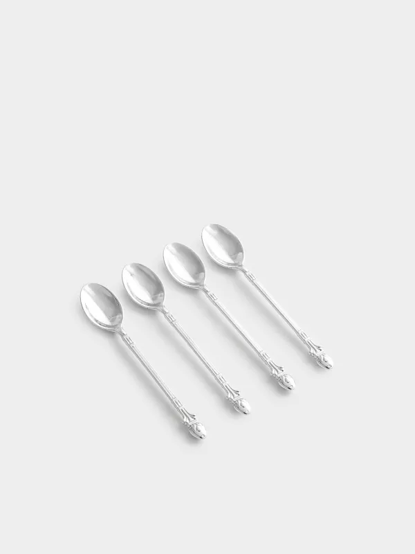 Ложка десертная, 12 см, 4 шт, в подставке, сталь, Лебедь, Swan, image-2