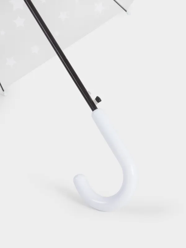 Зонт-трость, 70 см, детский, полиоксиэтилен, прозрачный, Звезды, Aspen, image-2