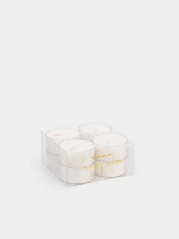 Свеча ароматическая, 6 см, 8 шт, чайная, Luxury white, image-3