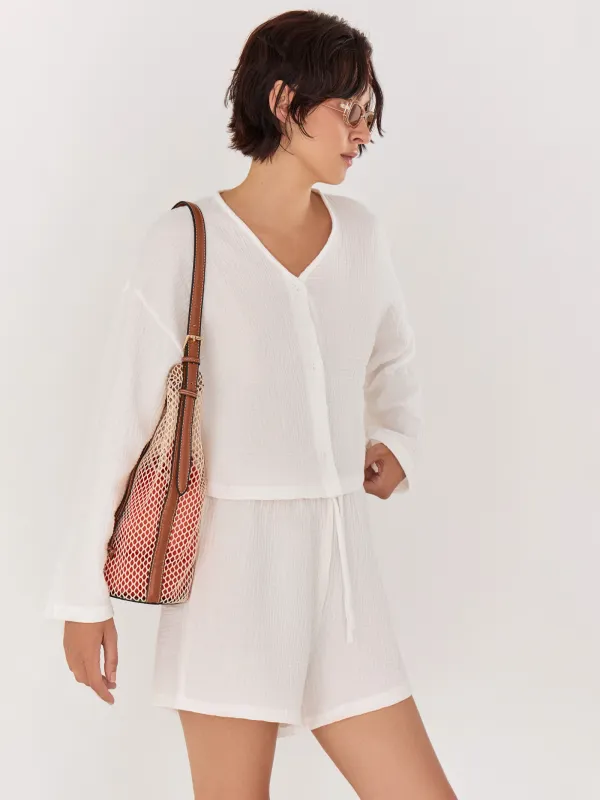 Рубашка женская, муслин, Allison, image-3