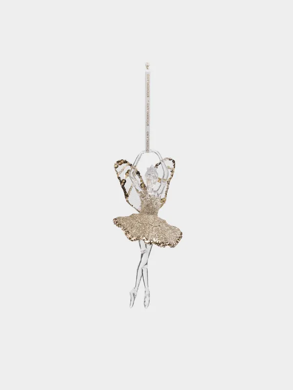 Игрушка елочная, 18 см, Балерина, Figure sparkle, image-0
