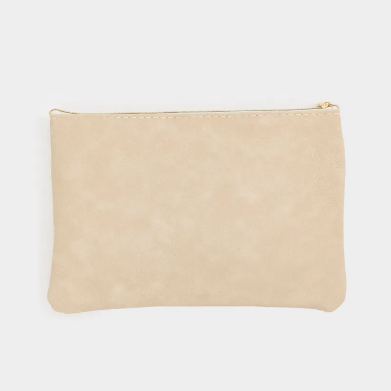 Пенал, 21х14 см, 2 отд, полиуретан, пудровый, Луна, Eclipse, image-6