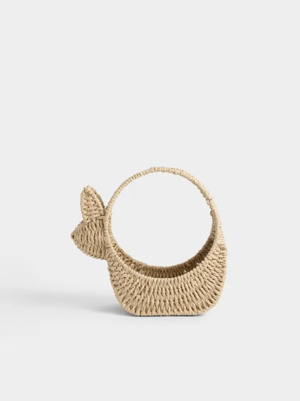 Корзина для хранения, 26х12х27 см, плетеная, с ручками, целлюлоза, прямоугольная, Braided, image-0