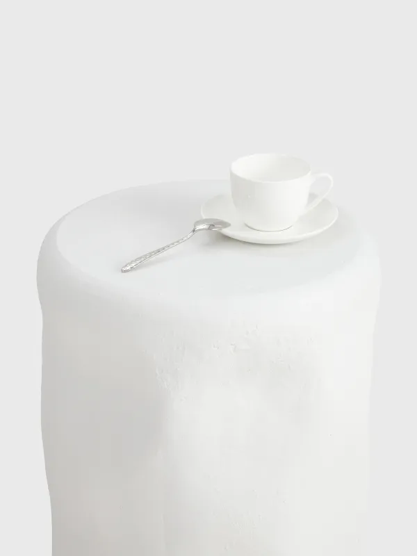 Столик кофейный, 38х48 см, магний, круглый, белый, Antic, image-4