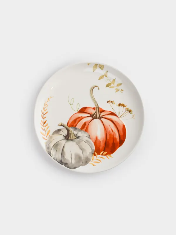 Тарелка обеденная, 28 см, Тыквы и листья, Forest symphony, image-0