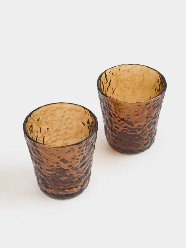 Стакан, 10 см, 280 мл, 2 шт, стекло Р, коричневый, Frozen, image-1