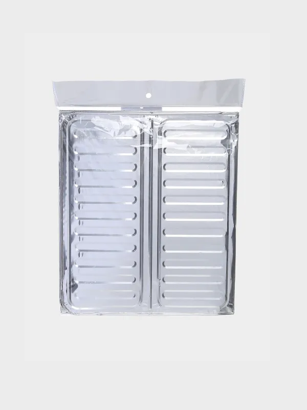 Экран защитный для плиты, 84х33 см, складной, алюминий, Classic, image-2