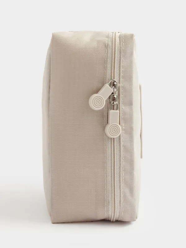 Косметичка дорожная, 21х16 см, полиэстер, бежевая, Easy Travel, image-5