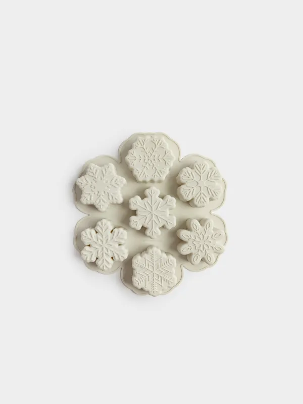 Форма для выпечки кексов, 25х25 см, Снежинки, Bakery color, image-0