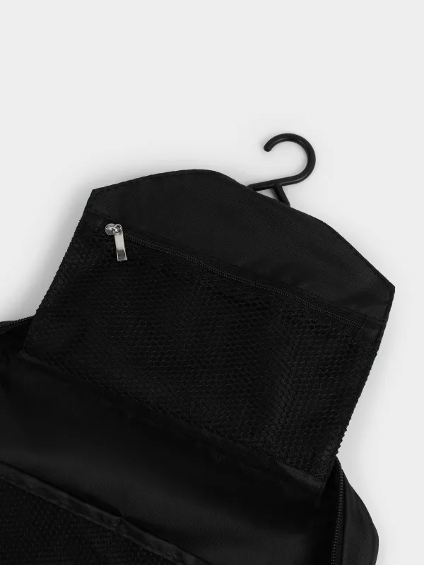 Косметичка дорожная, 27х18 см, полиэстер, черная, Easy Travel, image-3