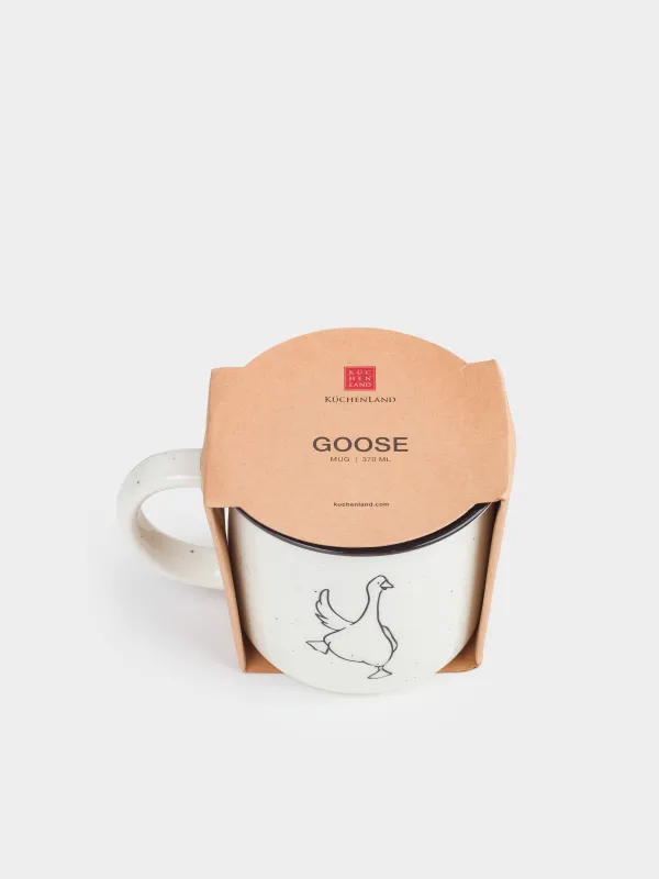 Кружка, 370 мл, в крапинку, Гусь, Goose, image-3
