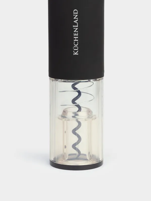 Штопор электрический, 25 см, с резаком для фольги, пластик, черный, Bar, image-2