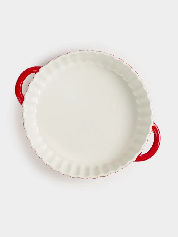 Форма для запекания, 28 см, керамика, круглая, бордовая, Градиент, Cakes gradient, image-5