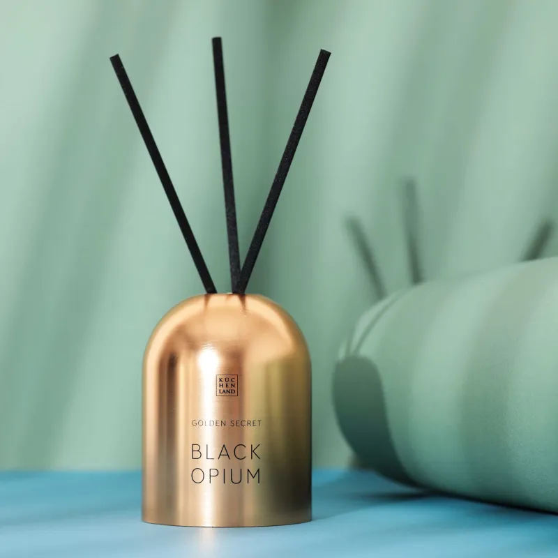 Ароматический диффузор, 100 мл, золотистый, Black Opium, Golden secret, image-3