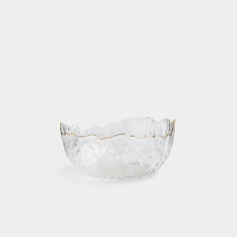 Салатник, 20х9 см, с золотистым кантом, Nautilus gold