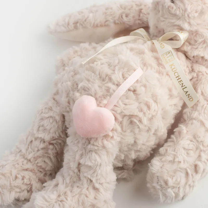 Игрушка, 33 см, мягкая, полиэстер, молочная, Кролик с сердцем, Rabbit, image-4