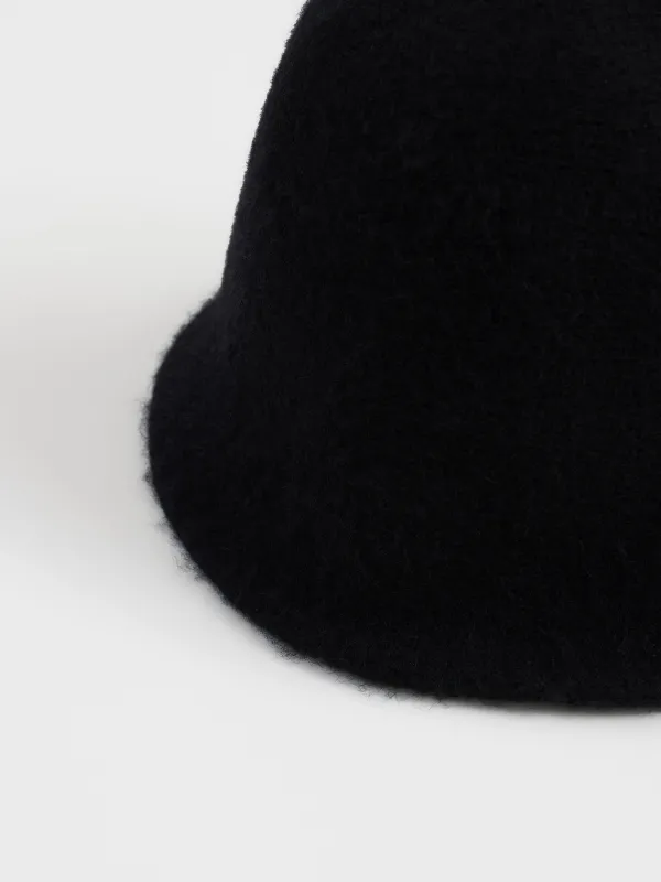 Шляпа, 58 см, единый размер, демисезонная, шерсть/нейлон, черная, Hats, image-1