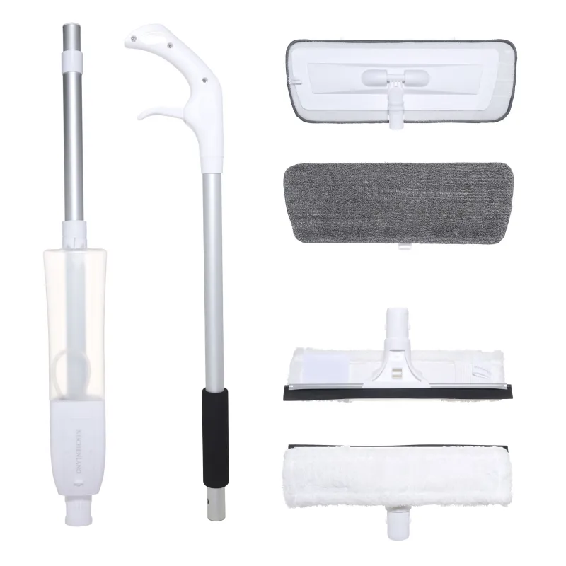 Швабра, с пульверизатором, с насадкой для мытья окон, трапеция, белая, Mop light, image-2