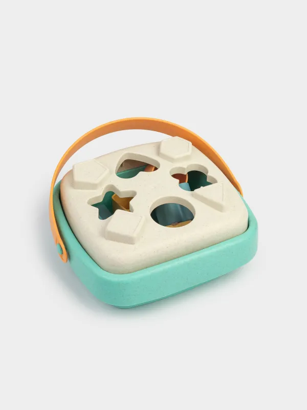 Игрушка-сортер, 17 см, 9 пр, развивающая, растительное волокно/пластик, Чемодан, Kiddy, image-4