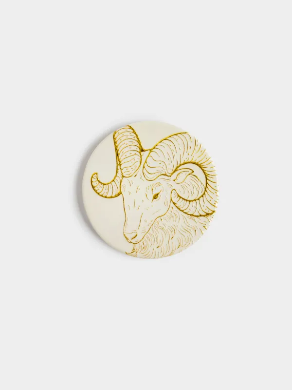 Подставка под кружку, Золотистый баран, Sheep gold, image-0