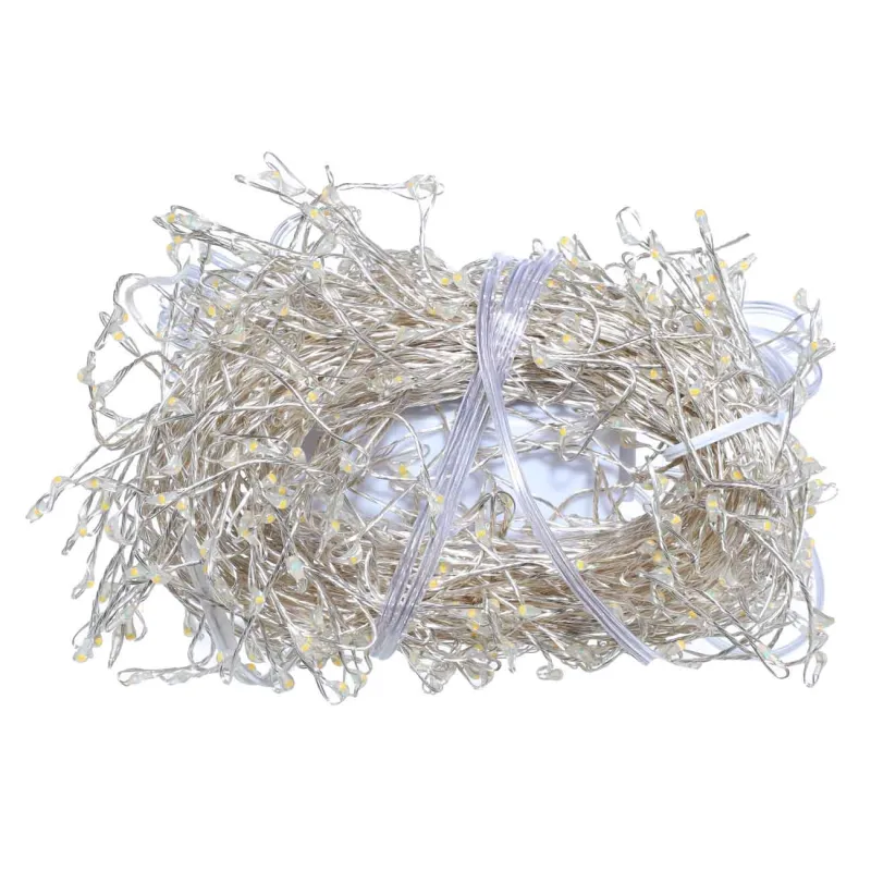 Гирлянда электрическая, 5 м, 300 ламп, 8 режимов, белая, Капли, Christmas, image-2