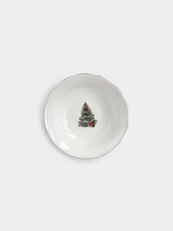 Салатник, 23х6 см, Елка с подарками, Christmas miracle classic, image-4
