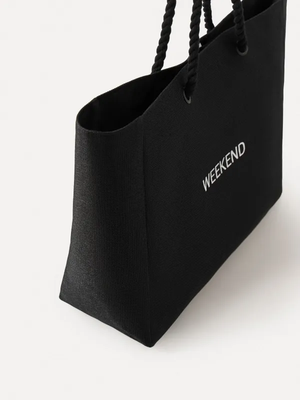 Сумка женская, 44х35 см, полиэстер, черная, Weekend, Coast, image-1