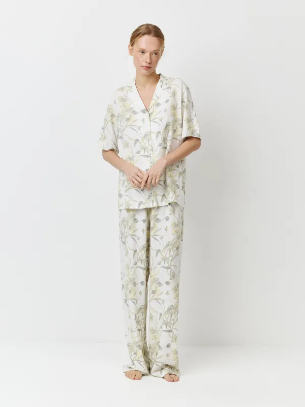 Рубашка женская, с коротким рукавом, Leksli, image-1