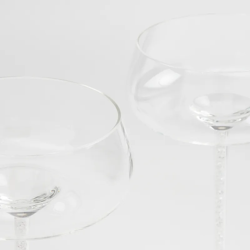 Бокал-креманка для шампанского, 270 мл, 2 шт, стекло Б/стразы, Sorento crystal, image-4