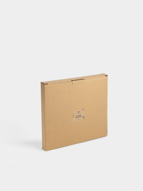 Тарелка обеденная, 27 см, Луговые цветы на кракелюре, Floral meadow, image-5