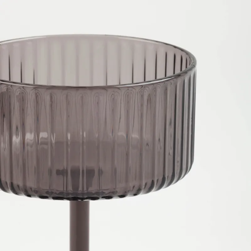 Бокал-креманка для шампанского, 350 мл, акрил, серый, Ribby, image-3