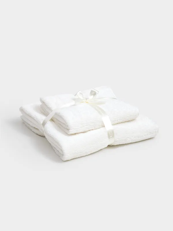 Комплект полотенец, 50x90/70x140 см, 2 шт, хлопок, белый, Terry cotton, image-7