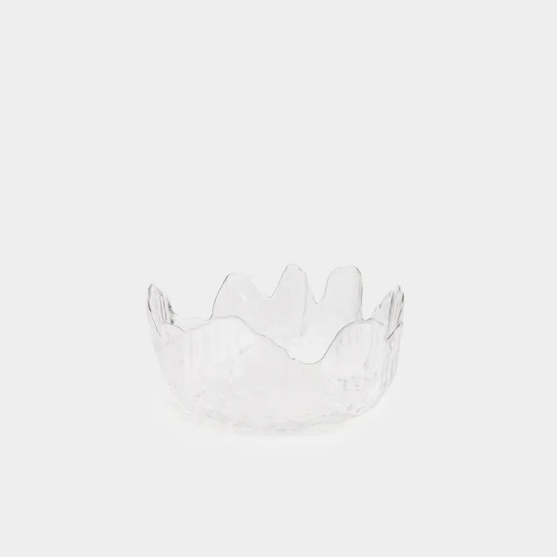 Салатник, 18х7 см, с серебристым кантом, Nautilus silver