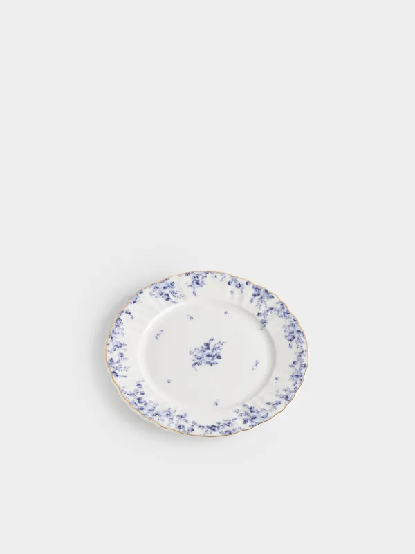 Тарелка закусочная, 20 см, фарфор F, белая, с золотистым кантом, Цветы гжель, Tradition Easter, image-2