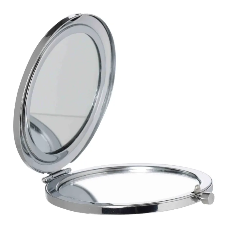 Зеркало карманное, двустороннее, Стразы, Art deco, image-1