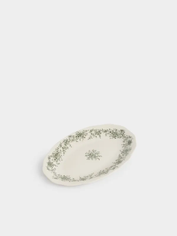 Блюдо, 26х17 см, Зеленые цветы, Green lace, image-0