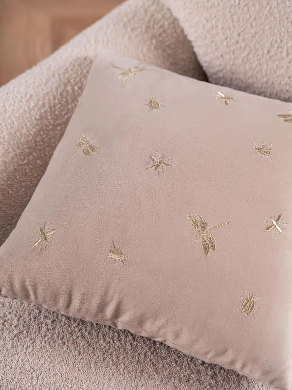 Подушка декоративная, 45х45 см, Стрекозы и жуки, Bugs, image-3