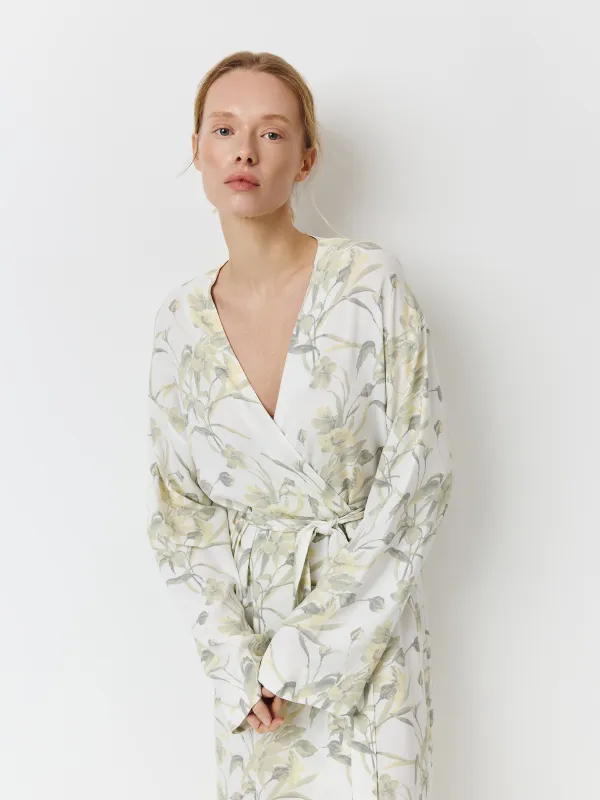 Халат женский, с длинным рукавом, Leksli, image-1