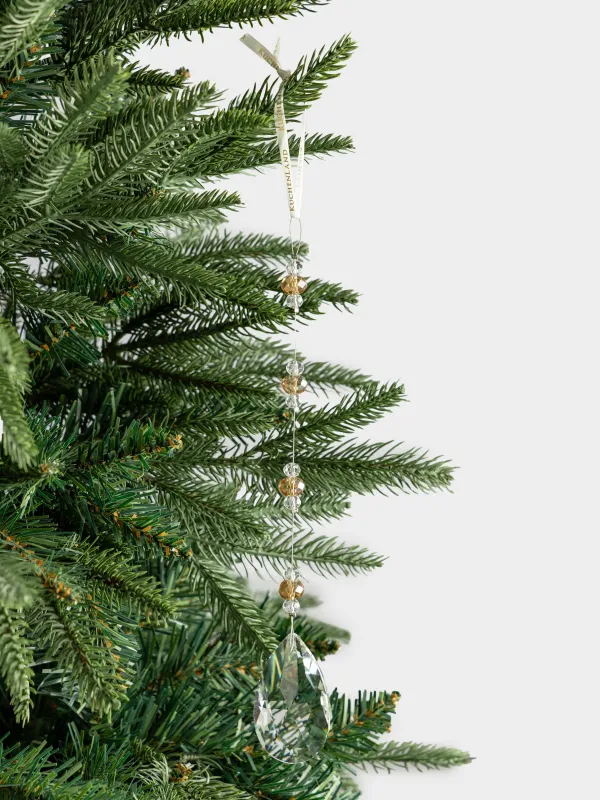 Игрушка елочная, 20 см, стекло, янтарная, Кристаллы, Ice crystal, image-2