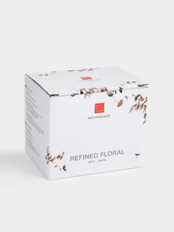 Кружка, 360 мл, фарфор N, Осенние цветы, Refined floral, image-4