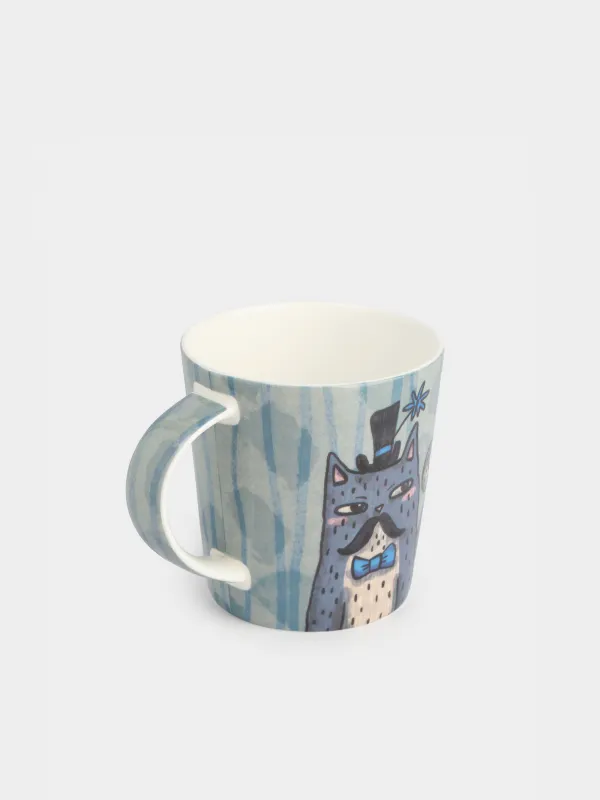 Кружка, 450 мл, Кот с усами, Cat, image-1