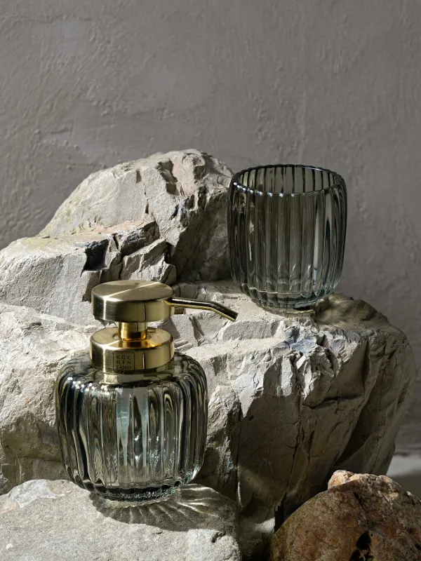 Стакан для ванной комнаты, 9 см, стекло, зеленый, Artemis, image-6