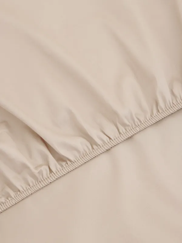 Натяжная простыня, 200х200 см, сатин 300 ТС, песочная, Satin, image-4