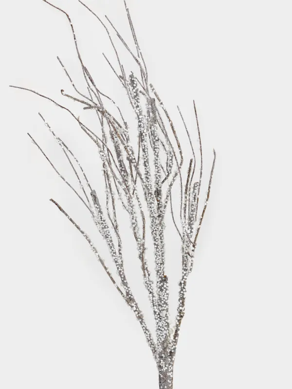 Ветка декоративная, 81 см, Серебристая ветка, Sparkle decor, image-1