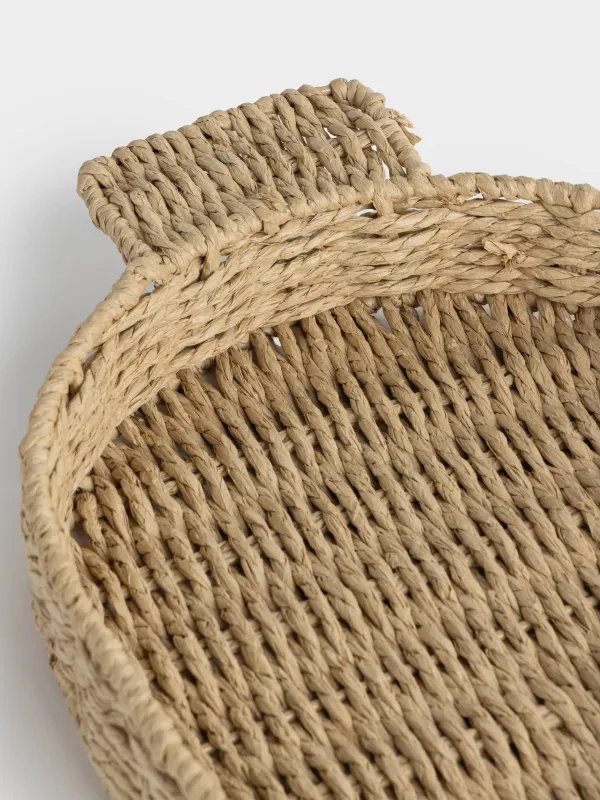 Поднос, 38х24 см, плетеный, с ручками, Braided, image-3